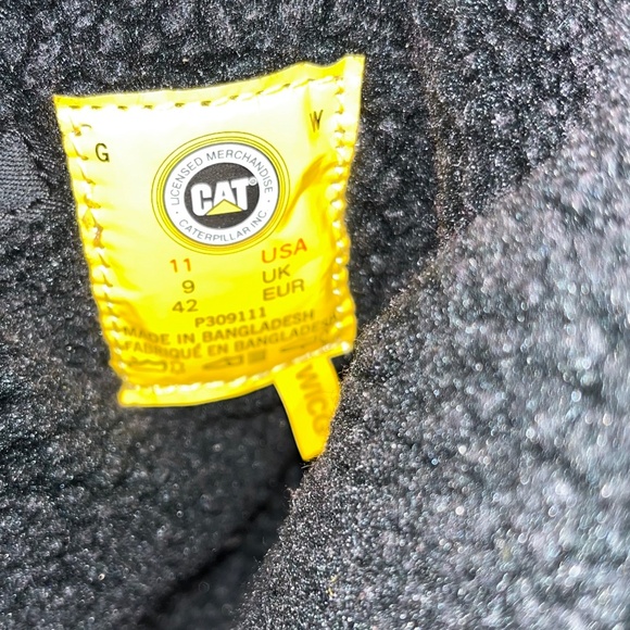 CAT Caterpillar Women’s Black Suede Leather Buckle Winter Boots Sz-11 - Picture 7 of 11